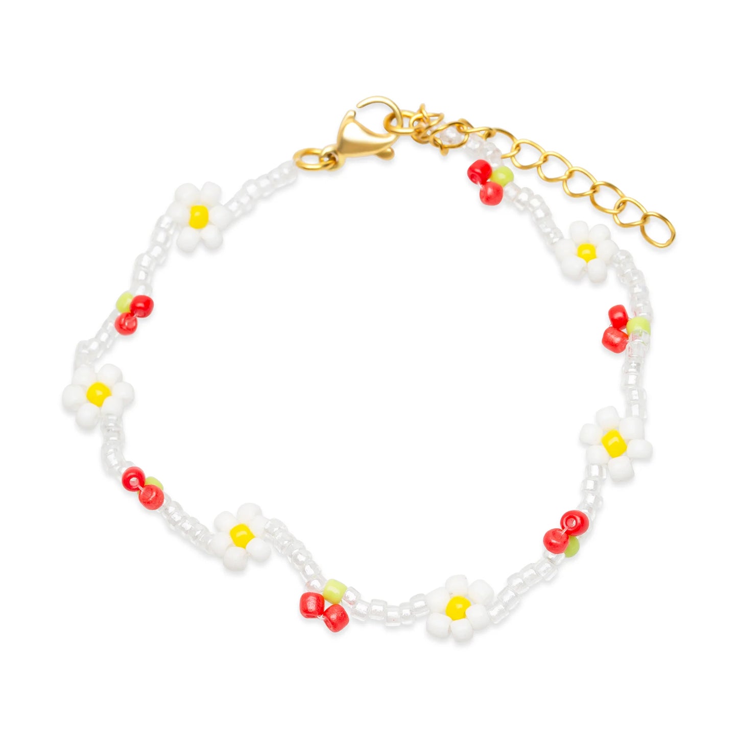 Lovis – Armband med körsbär och blompärlor